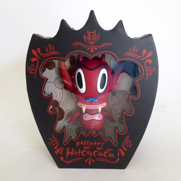 NEW 2006 7.5” LE #12/500 HOT CHA CHA CHA RED DEVIL DEMON DESIGNER VINYL FIGURE - Picture 2 of 11